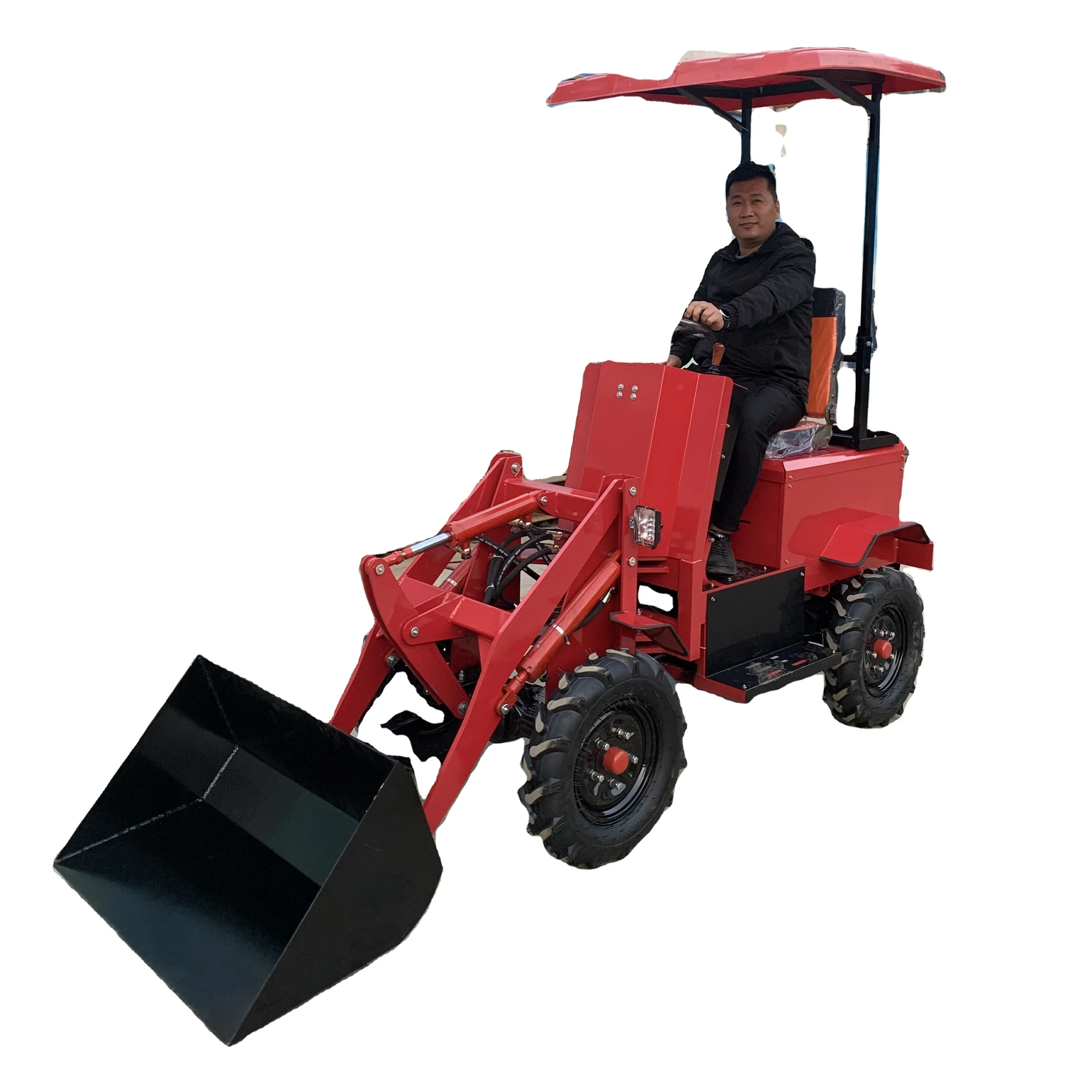 Cheap Small mini di esel type electric loader wheel  for sale Garden Orchard Farm machine