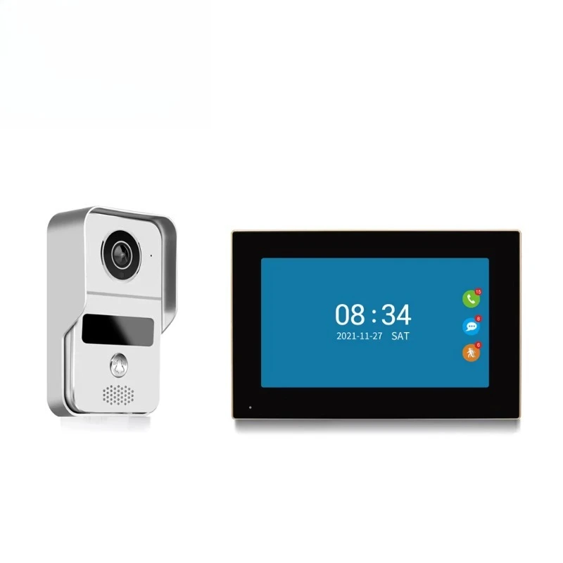 App 10.1 Inch Touch 1024*600 Indoor Display  Wifi Video Door Phone Smart Doorbells Support Intercom, Monitoring