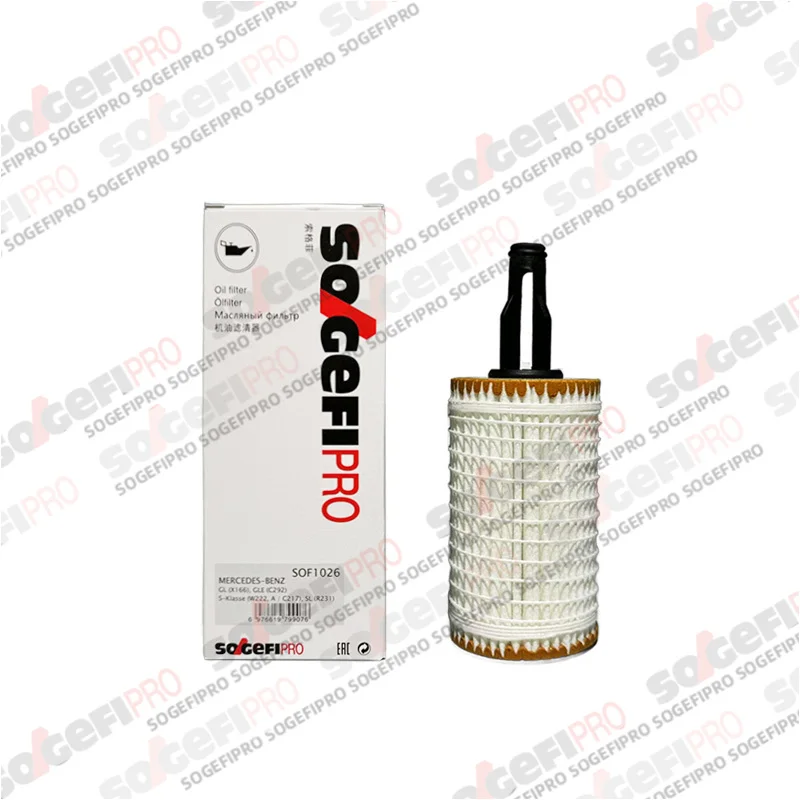 

For Mercedes Benz ML350 E350 C300 C400 S550 GLK350 SOGEFIPRO Oil Filter SOF1026 Replace HU7025z 2761800009 2761840025