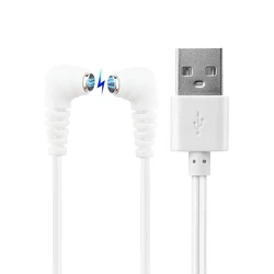 Fast Magnetic Charger Cord for Rose and Most Magnetic Massagers DC Charging Cable with 2-Magnet Connector