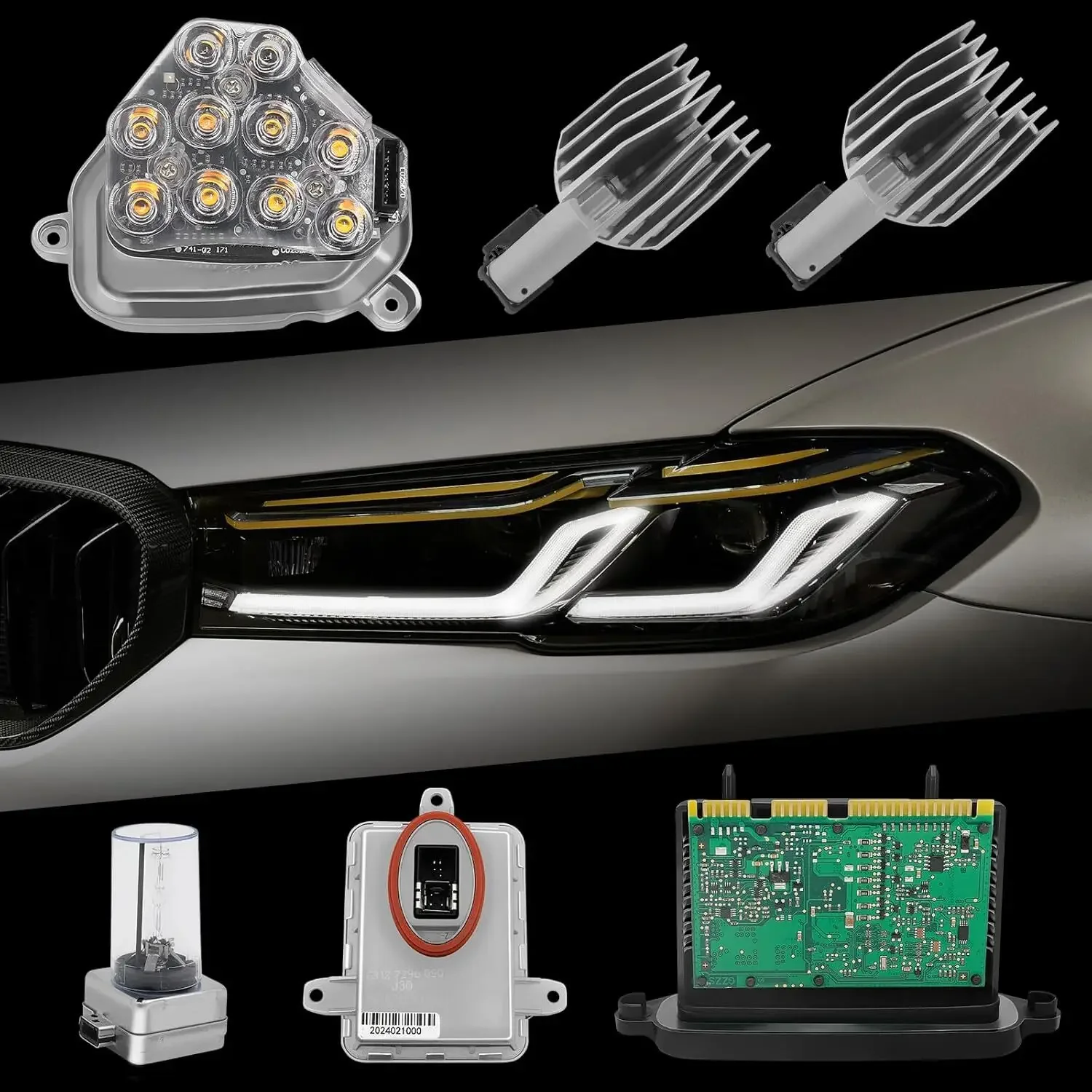 63117237647 63117316217 キセノンバラスト電球 LED モジュールダイオードキット LH 2011-2013 BMW 528i 535i 550i M5