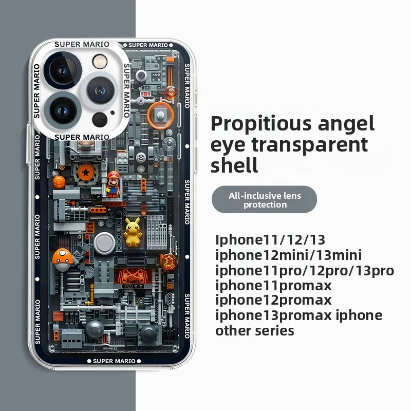 حافظة Super M-Marios Bros مضادة للصدمات لهاتف iPhone 17 Air 16 E 15 14 Plus 13 12 Mini 11 Pro Max غطاء ناعم من السيليكون #4