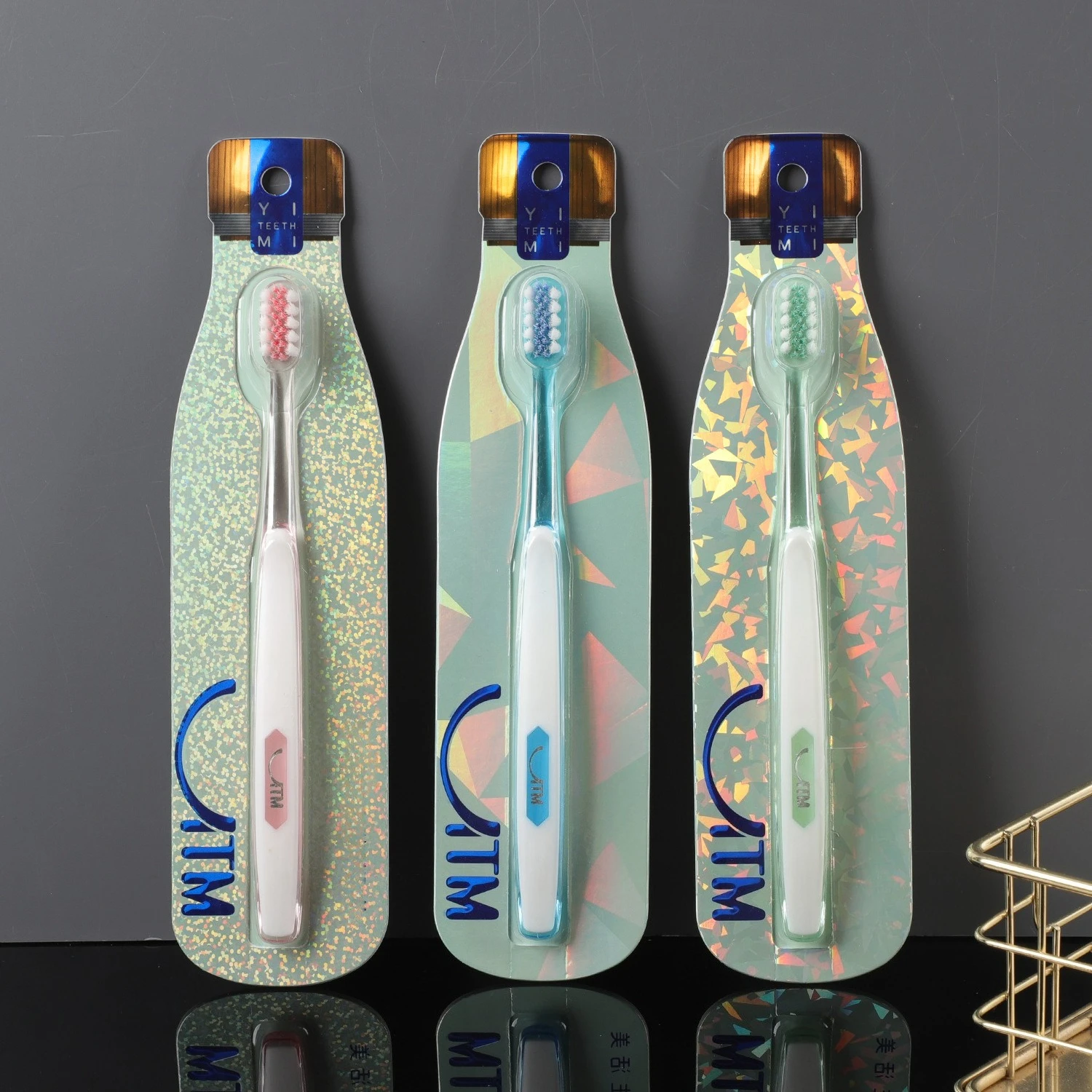 3Pcs Mouth Clean Brush, Unisex Toothbrush, Medium-Hard Bristle Toothbrush For Adults, Excellent Cleaning Effect, Individually Pa