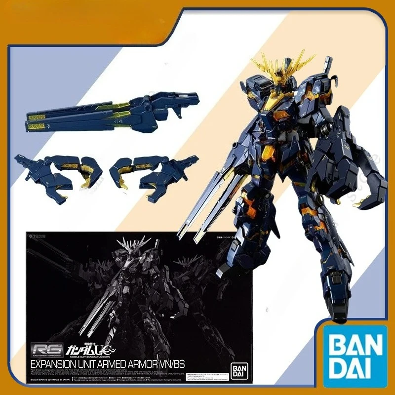 Bandai Genuine RG EXPANSION UNIT ARMED ARMOR VN/BS UNICORN GUNDAM-02“BANSHEE” Anime Action Figure Assembly Model Toy Gift Kids