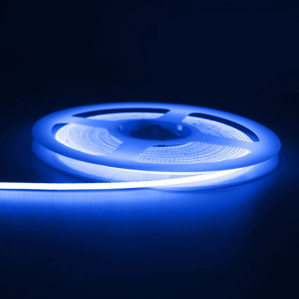 OCONA 2,7 mm superschlankes COB-LED-Streifenlicht für Auto-Raumdekoration, 3 V/12 V, 480 LEDs/m, warmes, kühles Weiß, flexibles lineares Band, Lichterleiste, 5 V 6