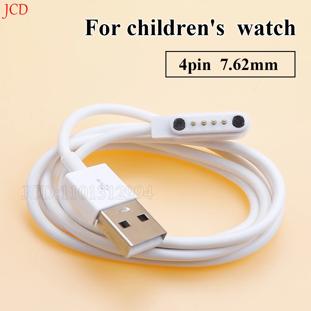 Magnetic Charge Charging Cable For Smart Watch For 4Pin 7.62mm Distances White Novel Usb Power Charger Cables Universal  80cm