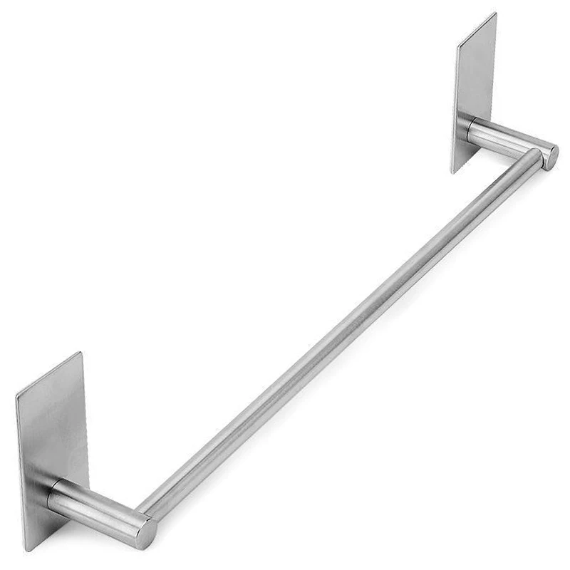 Towel Bar 16-Inch Bathroom Self Adhesive Towel Holder Stick On Wall Stainless Steel Sticky Hanger