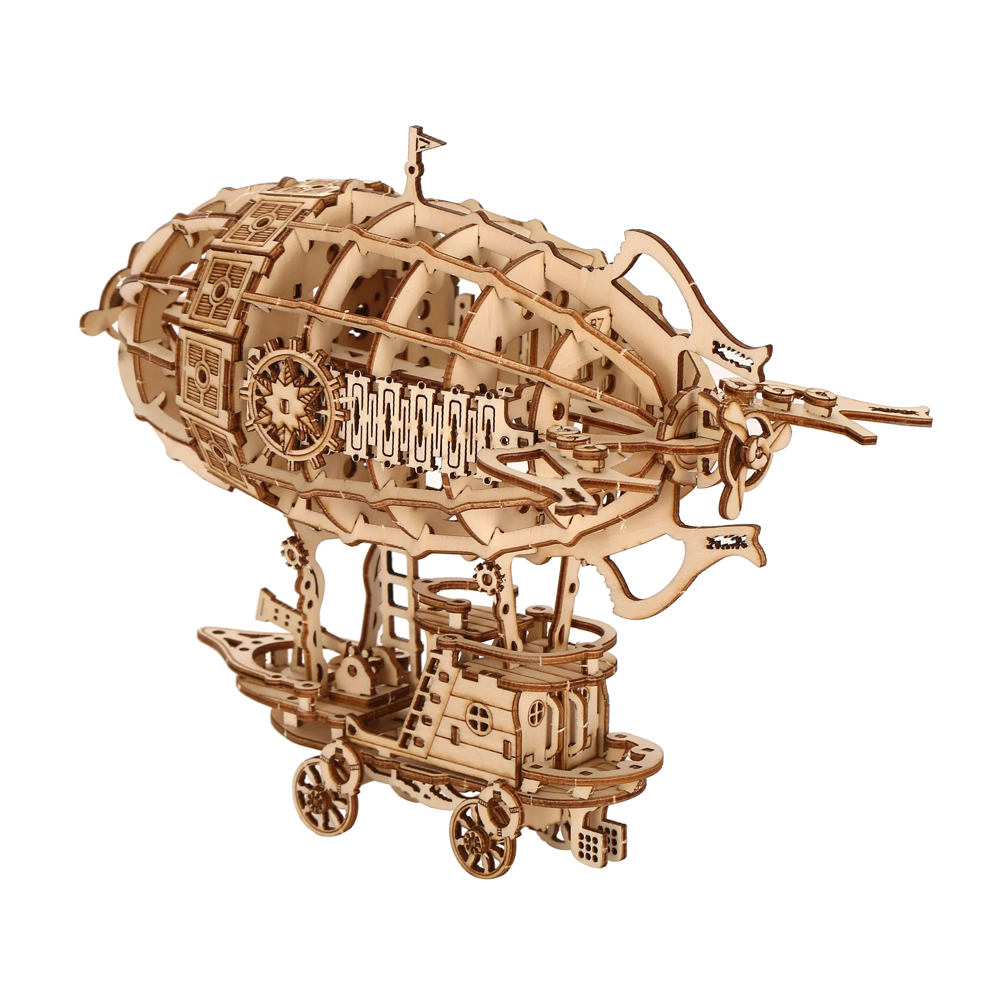 Airship Modell DIY 3D Holz Puzzle Baustein Kits Montage Spielzeug Geburtstag Geschenk Für Kinder Erwachsene Wohnkultur