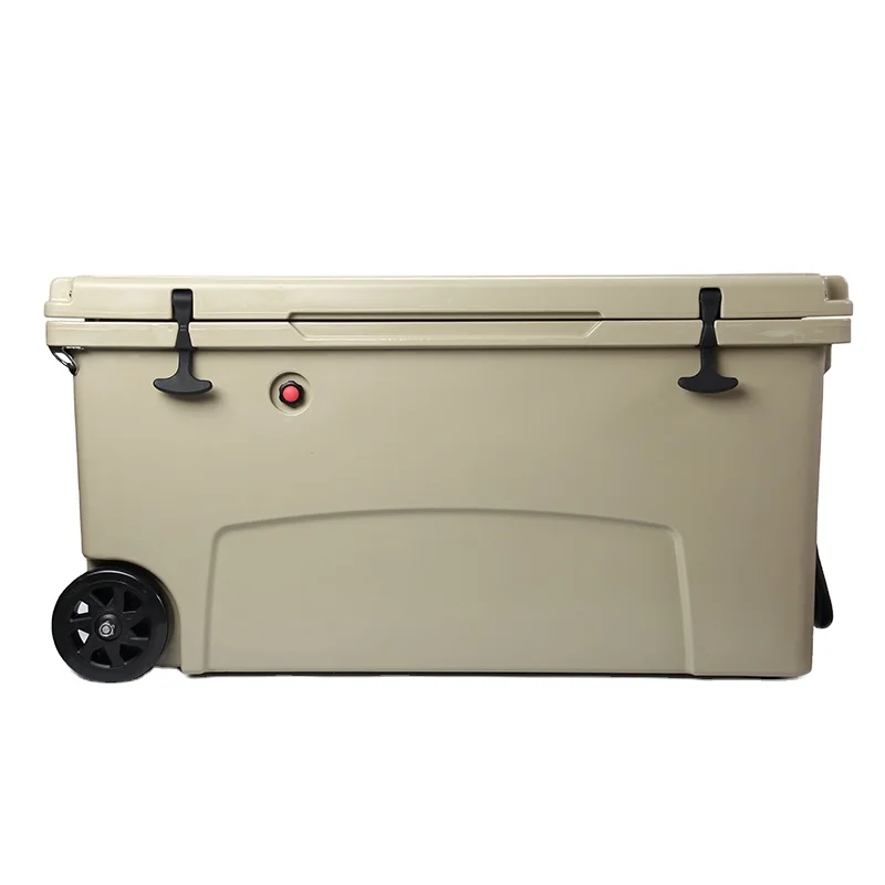 Custom Rotomolded Cooler Box Ice Chest Cooler Box With Lock Wheel/No Wheel Hard Coolers Keep Food Fresh Perfect For Fishing Boat