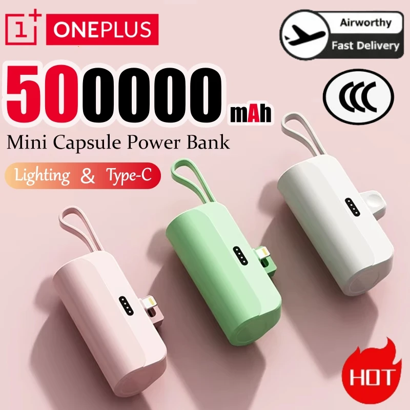 

Портативный внешний аккумулятор OnePlus 500000 мАч с высокой емкостью и сверхбыстрой зарядкой, универсальный для всех телефонов, новый