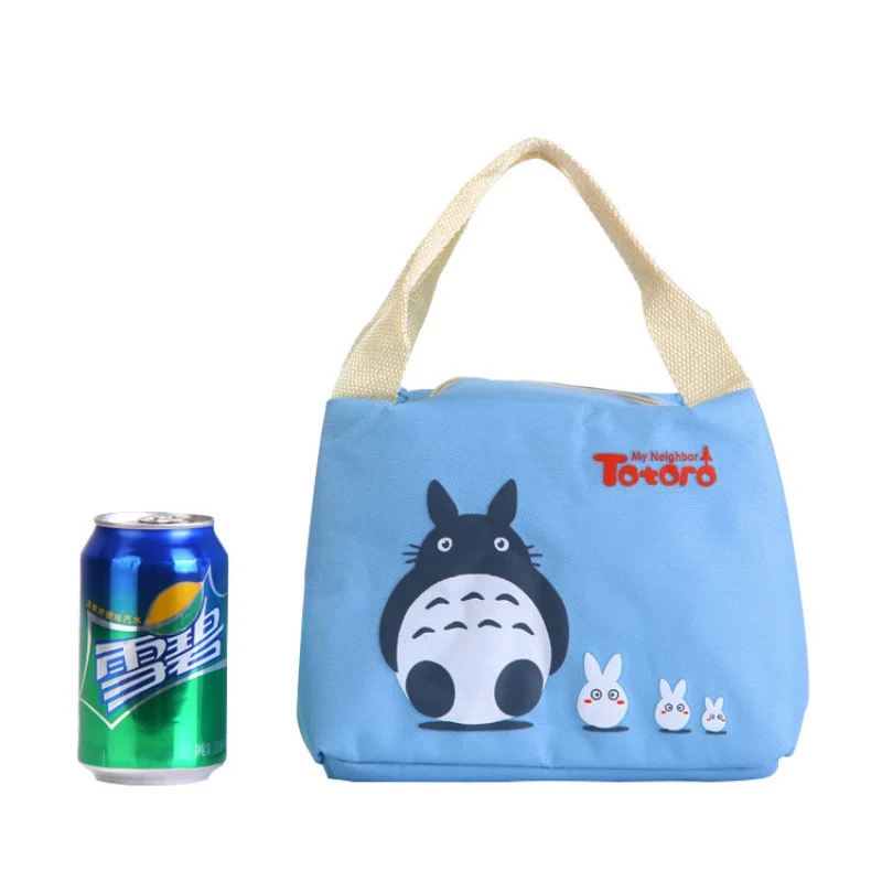 GHIBLI Lunch Bag for Women Picnic Bags Kids Totoro Cooler Bag Thermal Bag Portable Lunch Box Ice Pack Large Capacity Food Tote