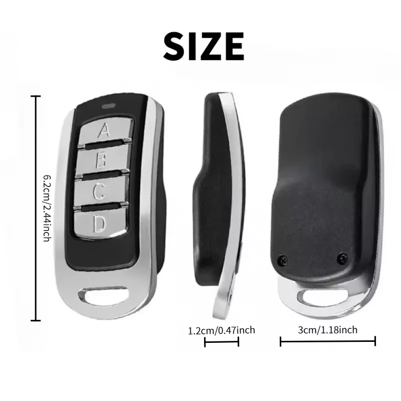 Arrancador de clonación multifrecuencia 260-868MHz 868 MHz Control remoto para puerta de garaje Transmisor 433 MHz