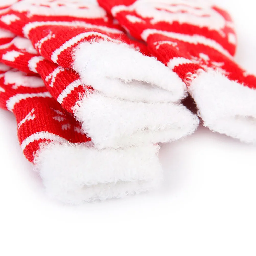 

4pcs Pet Christmas Cotton Socks Soft AntiSlip SmallSize DogCat Socks ProtectPaws Cold Snow Ice Salt Indoor Pet Supplies