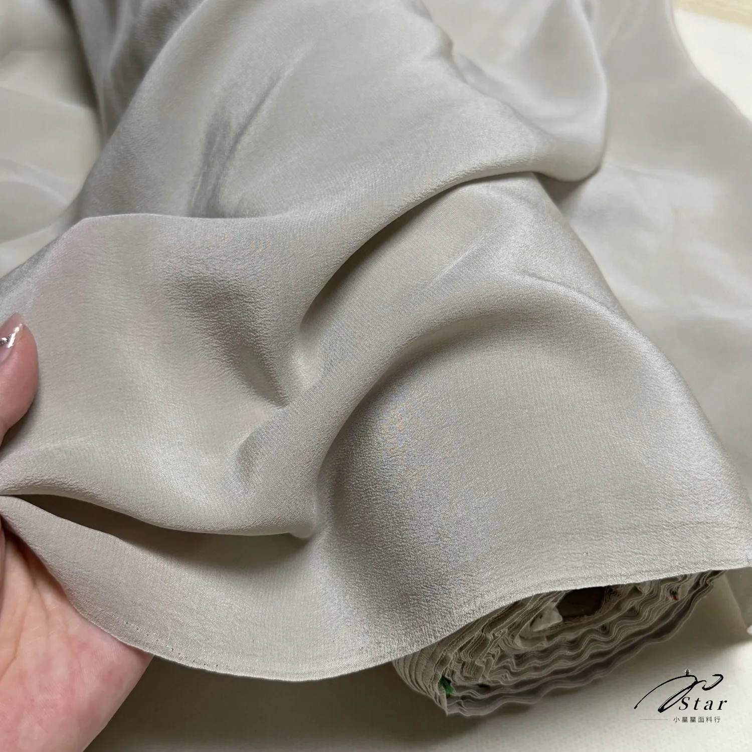 Wide Greige 04 Pure Silk Crepe De Chine Cloth Shirt Dress Pajamas Silkworm Silk Satin% Fabric Summer