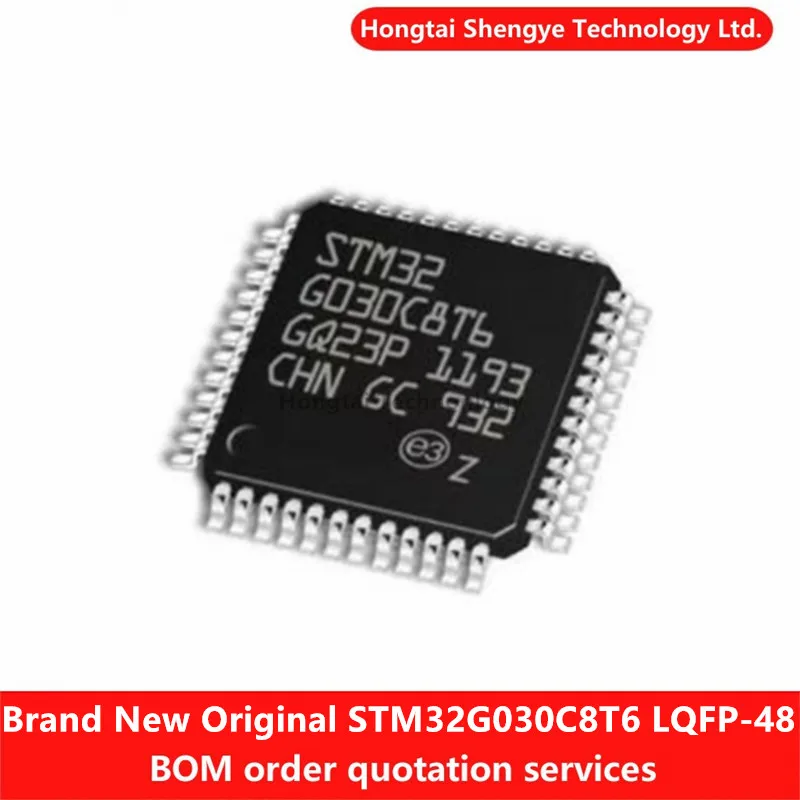 New Original Genuine STM32G030C8T6 LQFP-48 ARM Cortex-M0+ 32-bit Microcontrollers-MCUs