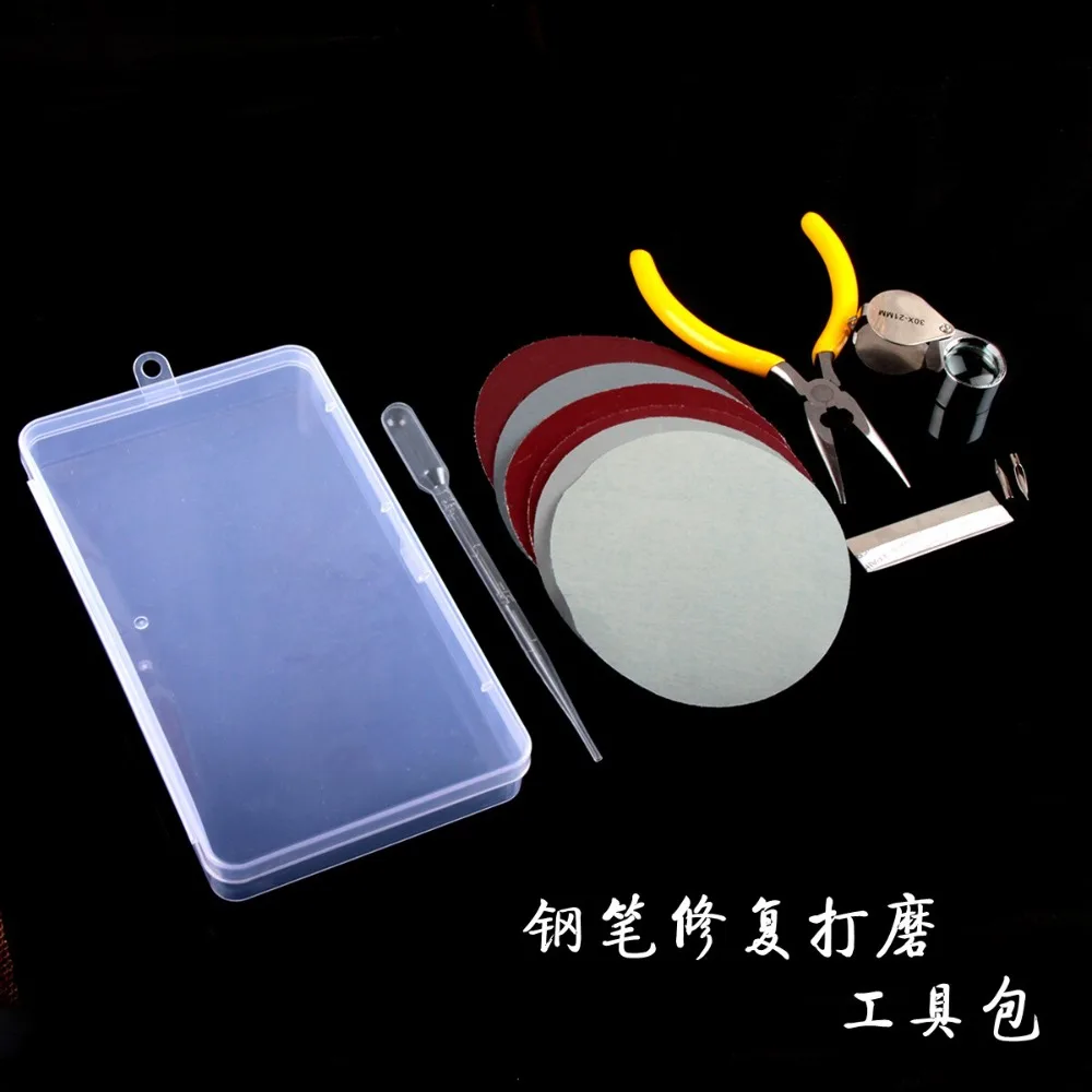 

For Pen Nib Grinding Repair Tool Calligraphy Pen Faded Ink Broken Paper Fix Kit Fine Sandpaper Nib Thinning