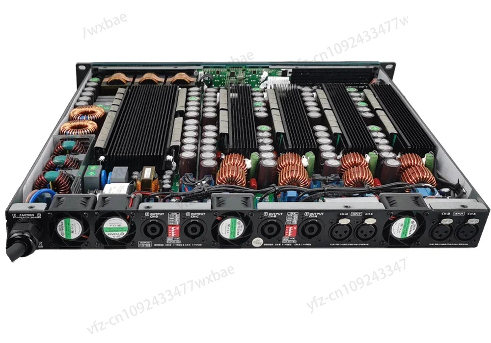 

Digital Power Amplifiers Class D 4 Channels 1U 10000 Watt with PFC Professional Audio Amplifier for Subwoofer Line Array Speaker