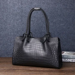 Crocodile Tote Bag for Women, Luxury Handbag, Famous Brand, Shoulder Bag, Underarm Bag, New, 2024