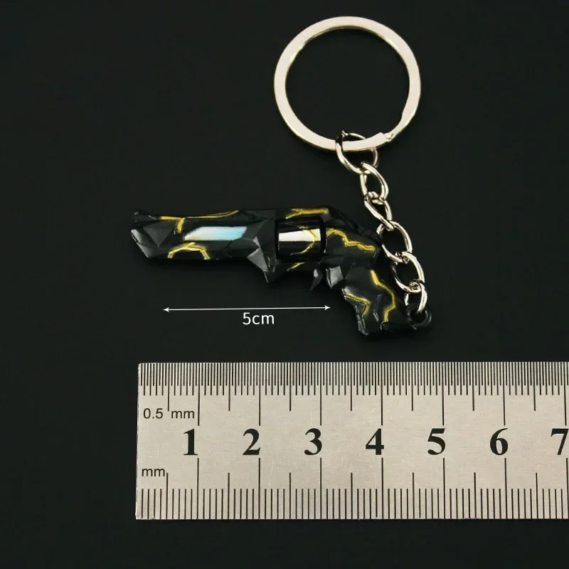5cm New Valorant Game Peripheral Metal Model Weapons and Props Back Packaging Decoration Pendant Keychain Kids Birthday Gift Toy