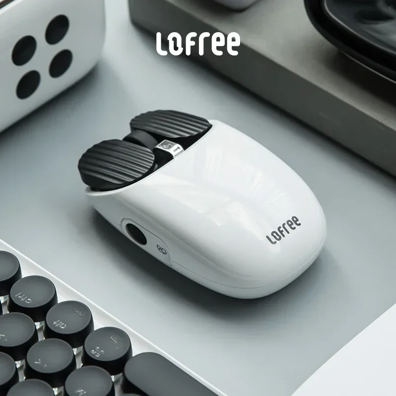 LOFREE “Wavy Chips” Wireless Mouse Blossom Bluetoot & Wireless Compatible 3600DPI Rechargeable Mice For MacBook Tablet Laptops