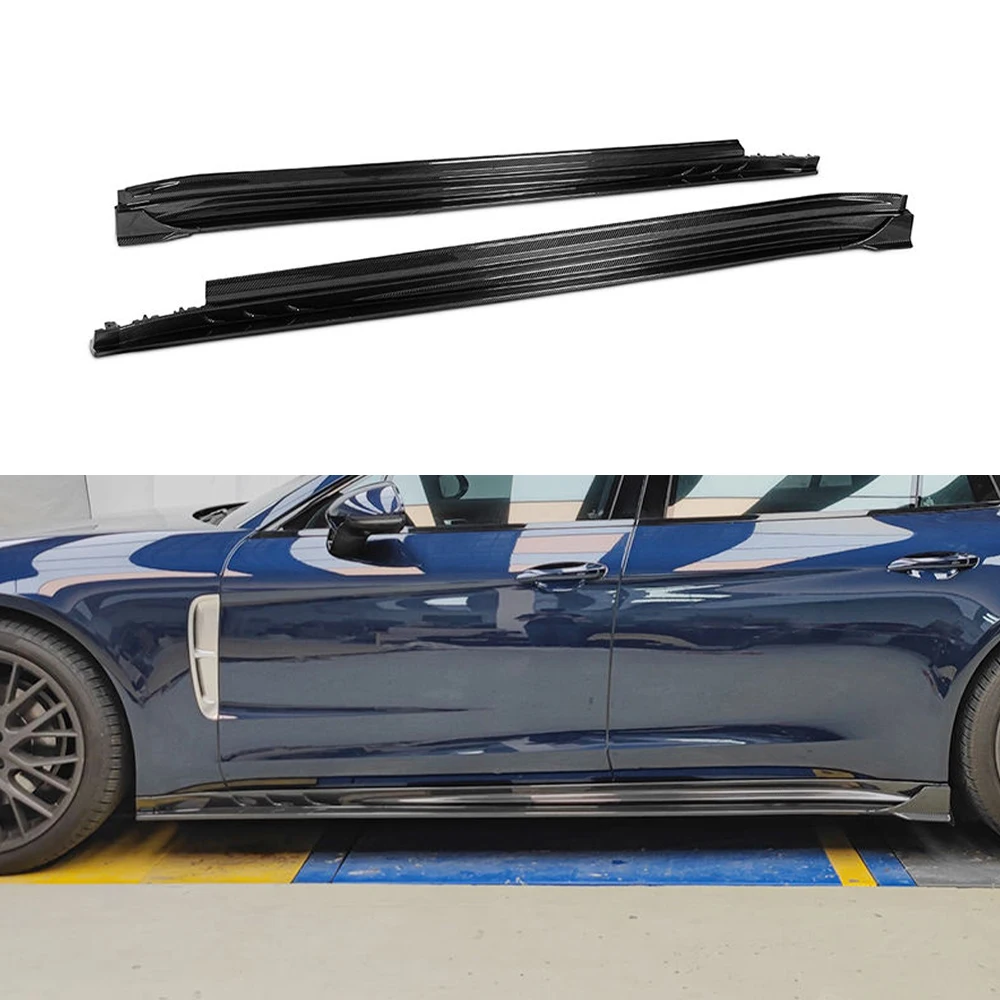 Für Porsche Panamera trockene Kohle faser Seitens ch weller Lüftungs schlitze Spoiler Hinter lippe Diffusor Blatt brett Kotflügel Dekoration