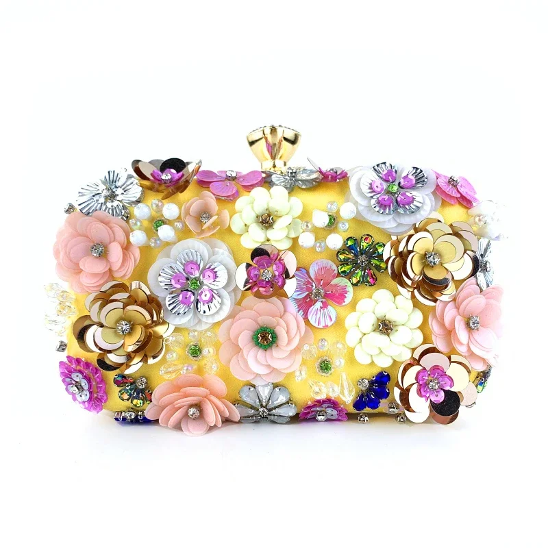 

Jonlily Ladies Luxury Flower Evening Bags Women Shoulder Bags Wedding Bride Clutch Party Bag Female Pearl Beaded Purse -KG1594