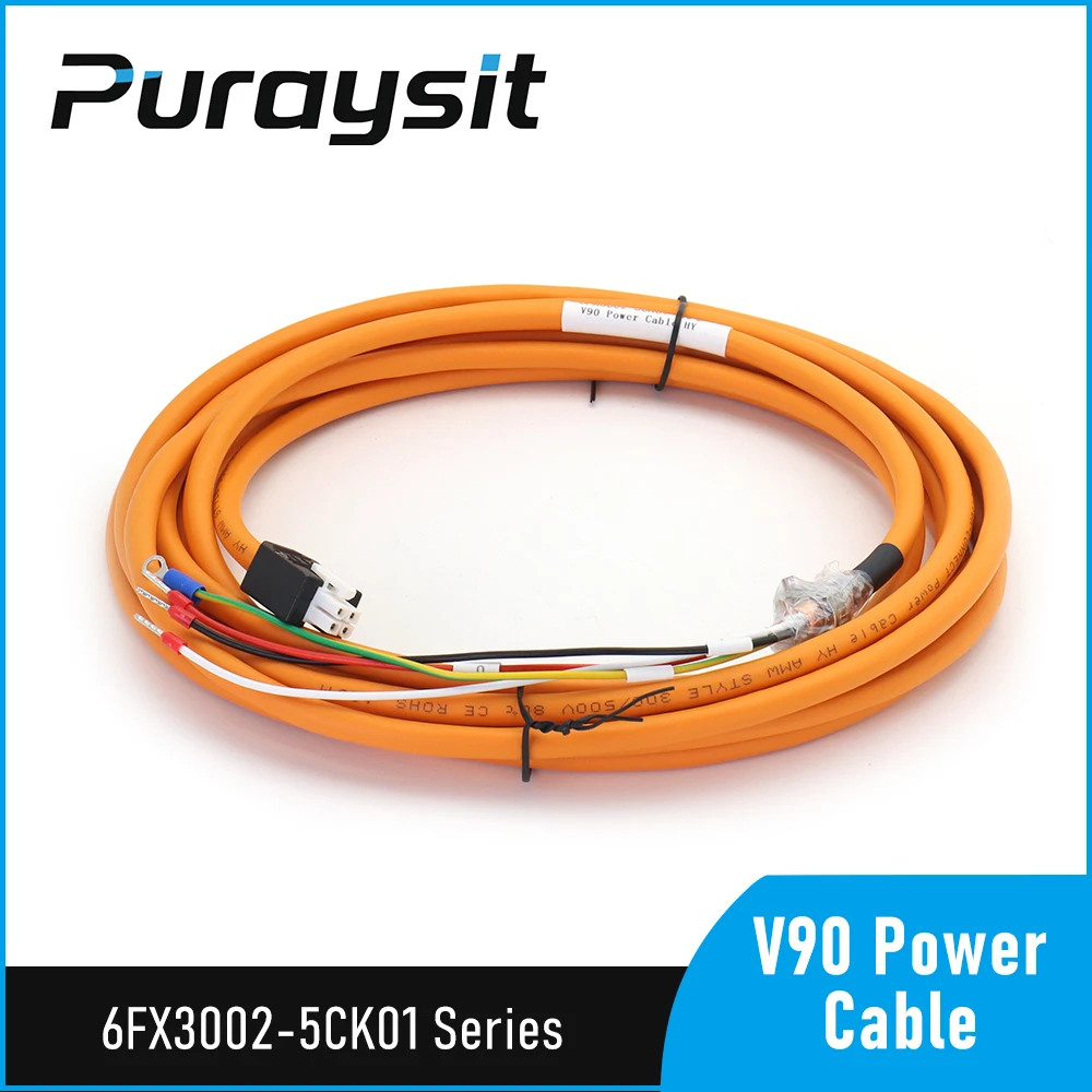 Puraysit V90 Servo Motor Power Cable 6FX3002-5CK01-1AD0 6FX3002-5CK01-1AF0 6FX3002-5CK01-1BA0 for Siemens V90