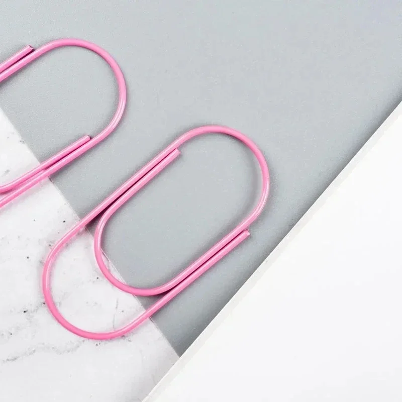 15 шт. скрепки для бумаг большого размера шириной 50x25 мм, 4 варианта цвета для документов