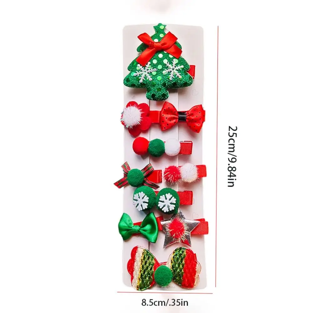 Feliz natal decoração natal hairpin conjunto lantejoulas chifre de veado crianças antler grampo de cabelo presentes dos miúdos papai noel