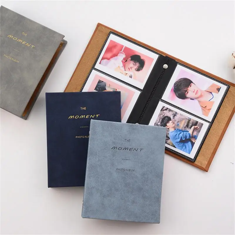 Pockets Mini Photo Album 3 Inch Photo Paper Book PU Leather Cover For Fujifilm Instax Mini 11 9 8 7s 90 70 LiPlay Camera Film