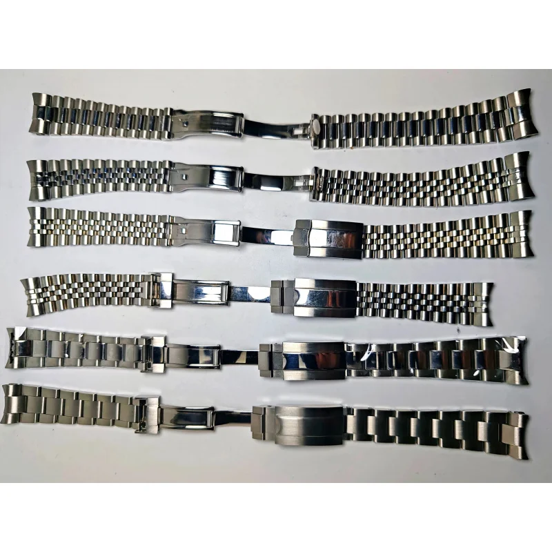 20mm Presidential Millennium High Quality Stainless Steel Strap Wristband for  Rolex Sub Log Waterproof  NH35 Watch