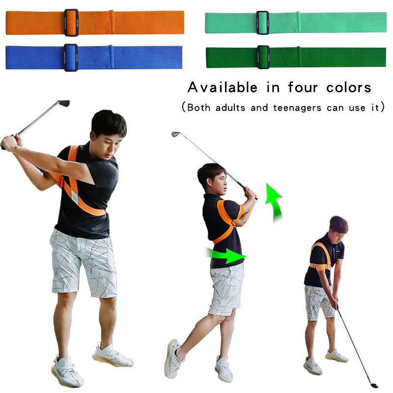 Golf Swing Training Aid Golf Swing Trainer Golf Swing Strap for Men Women Teenagers Golf Posture Correction Practice Supplies