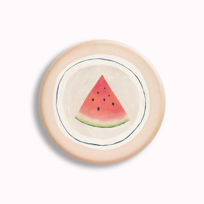 Watermelon Button Pin Creative Cartoon Customizable Brooch Badge Bag Coat Accessories Decor Women Jewelry Gift