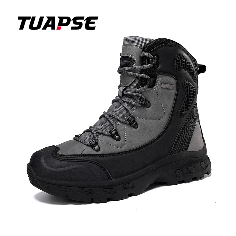 

TUAPSE Fashion Trekking Keep Warm Boots Men Hiking Boots Breathable Durable Combat Desert Training Boot Men