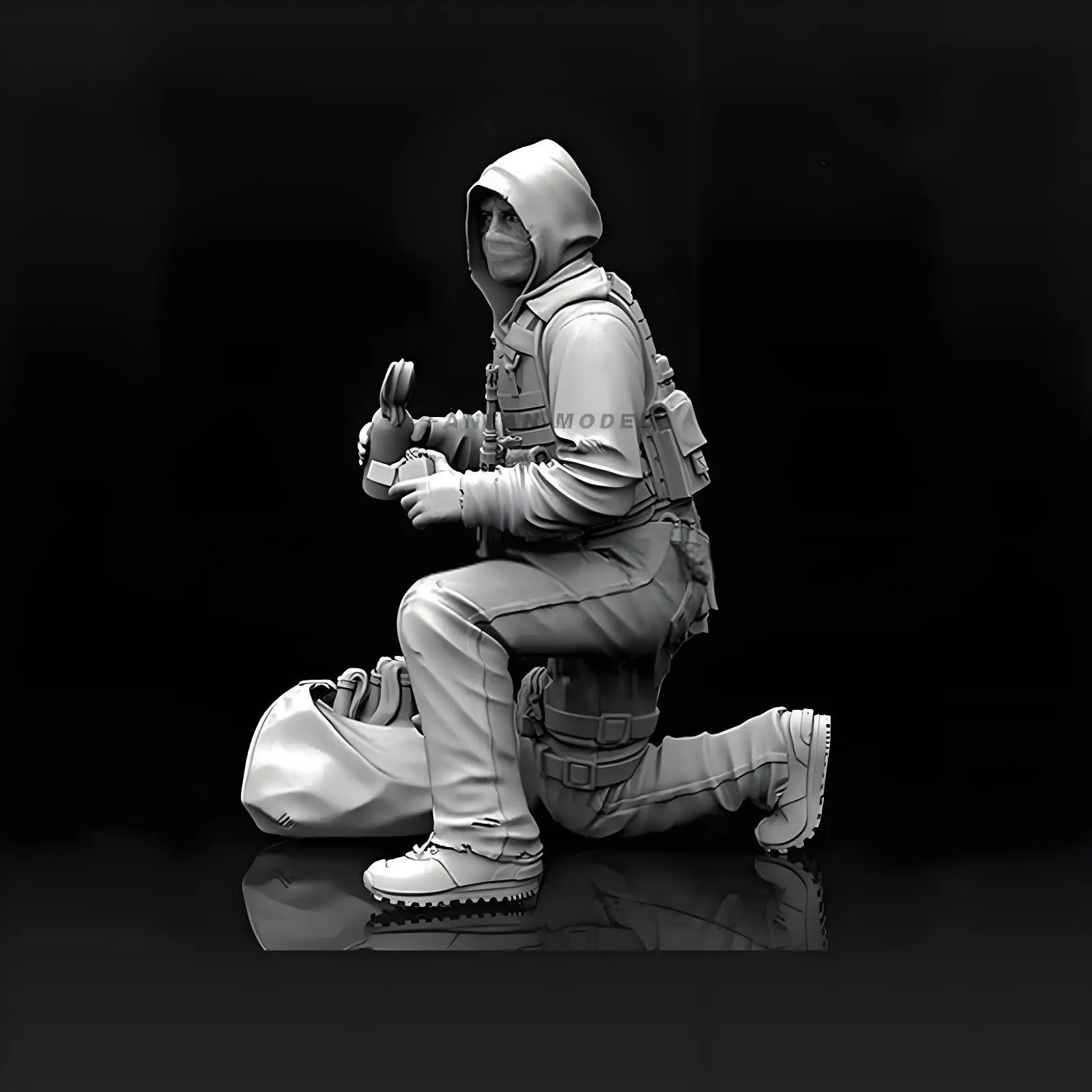 1/35 (50mm) Resin Figure Model Kit Modern Terrorist Force Cool Action figure unassembled and unpainted kit