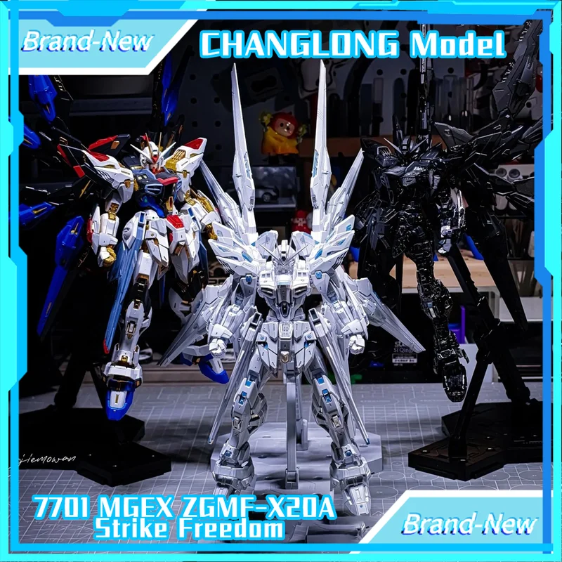 CHANGLONG Modelo 7701 MGEX ZGMF-X20A Strike Freedom Kits de Esqueletos de Plástico Figura de Acción de Anime Robot Modelo de Plástico Regalos Juguetes