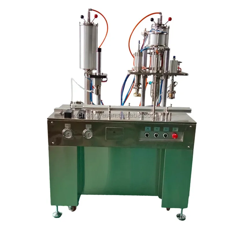 Stainless Steel Energy Saving 2023 Nitrogen Lighter Aerosol Spray Can Filling Machine