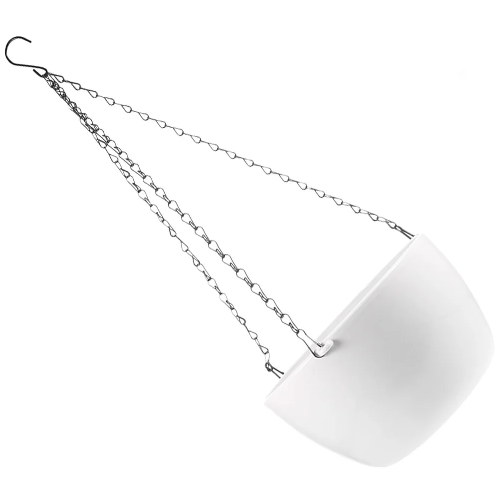 

1Set Stylish Hanging Planter Baskets Iron PP Material Indoor Outdoor Balcony Garden Decor Safe Hanger