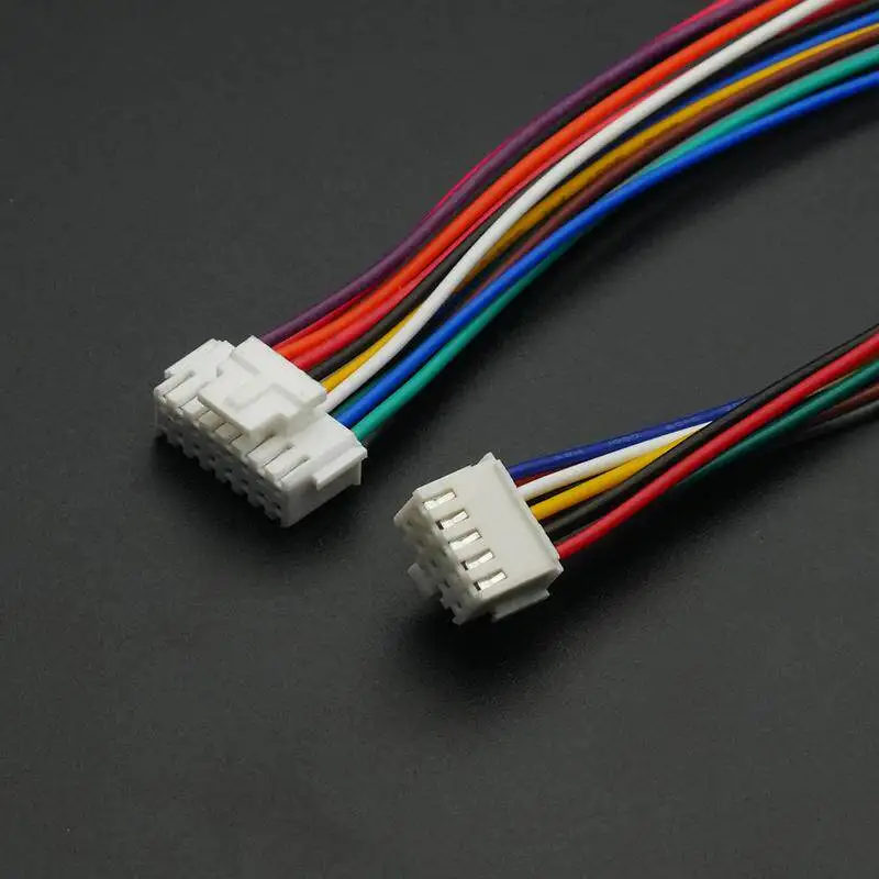 5Pcs PHB2.0 PHB 2.0MM Wire Cable Connector 2x2/3/4/5/6/7/8/ Pin Pitch Female Plug Socket 20cm Length 26 AWG