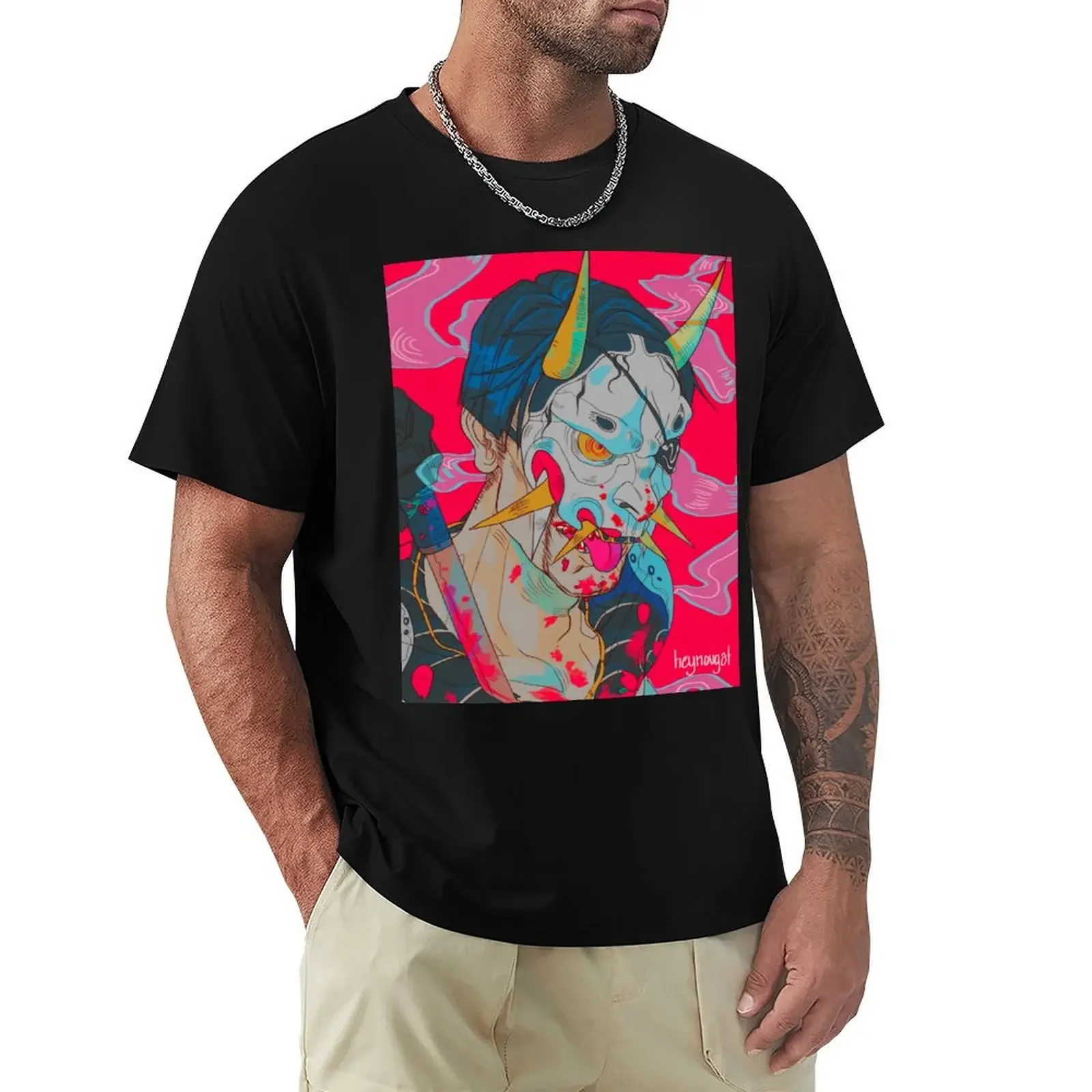 Hannya Man T-Shirt street wear graphic shirts designer t shirt men