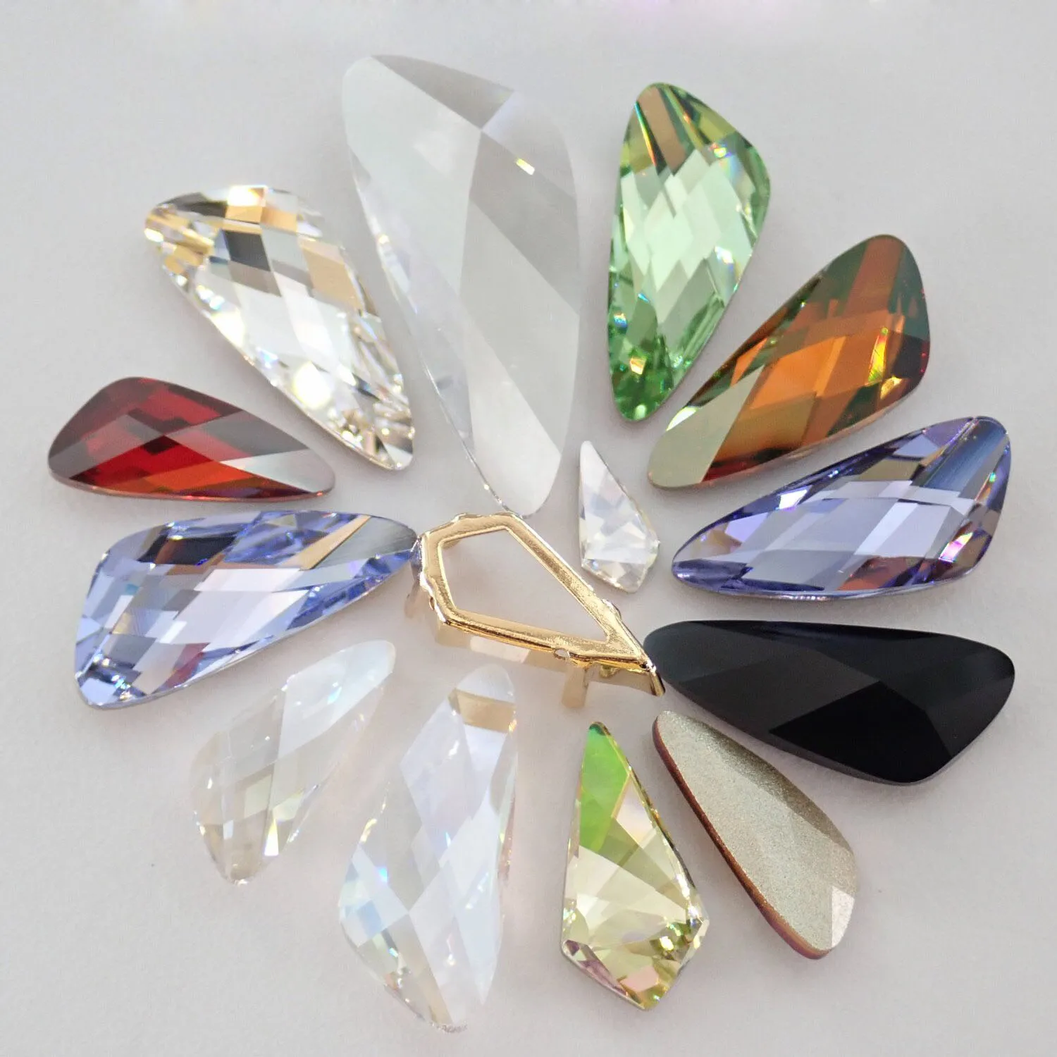 K9 Crystal Wing Nail Rhinestone Pointback Fancy Stone Glass Strass Diamond Art Decorations for Jewelry Gems Garment Applique