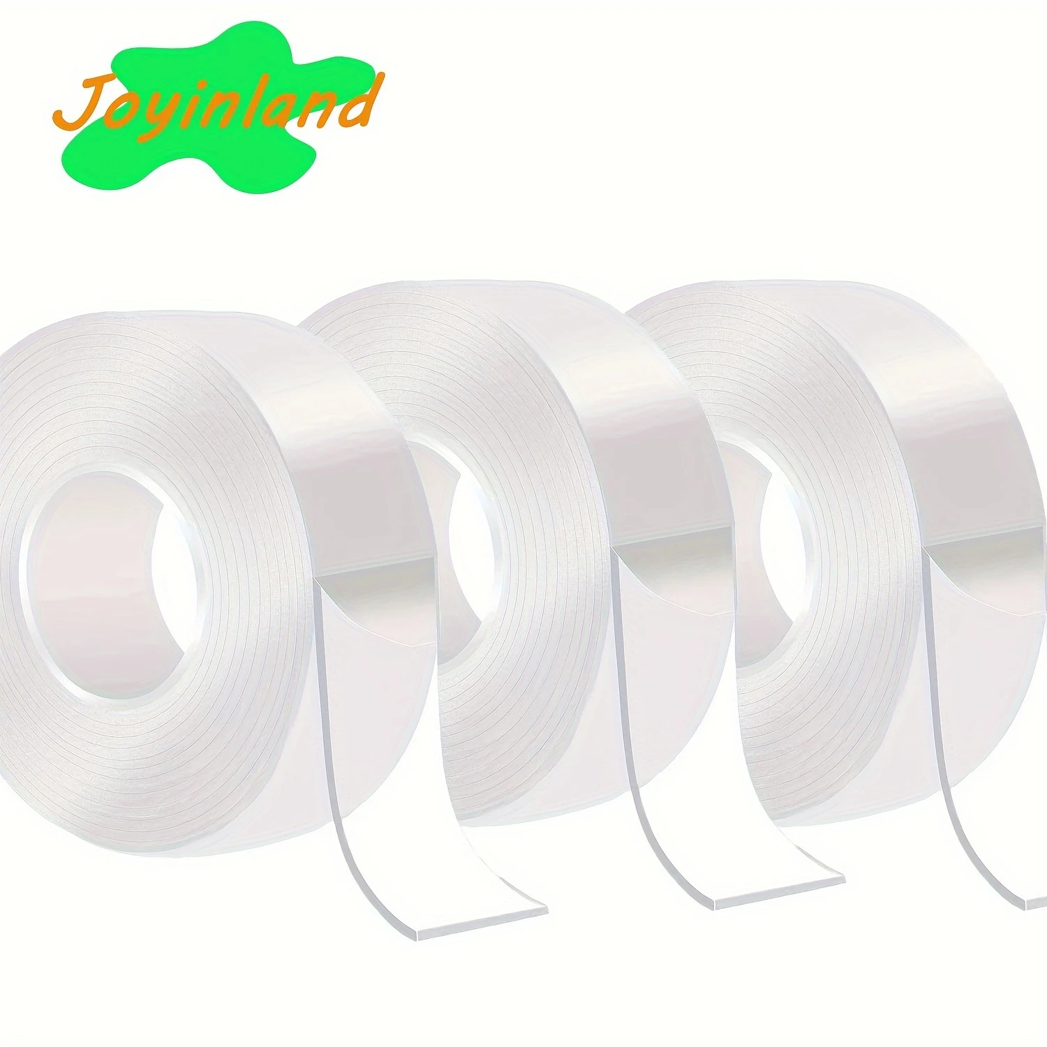 透明両面壁テープ画像吊り下げテープ多目的取り付けテープ高耐久取り外し可能なゲルグリップテープ粘着洗える