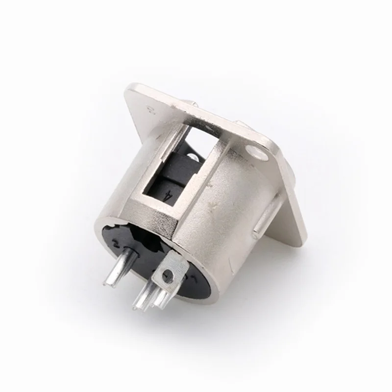 10pcs/lot 3 Pin XLR Male/Female Connector Metal Shell 3Poles XLR Socket Panel Mount Chassis MIC Microphone Connector - view 6
