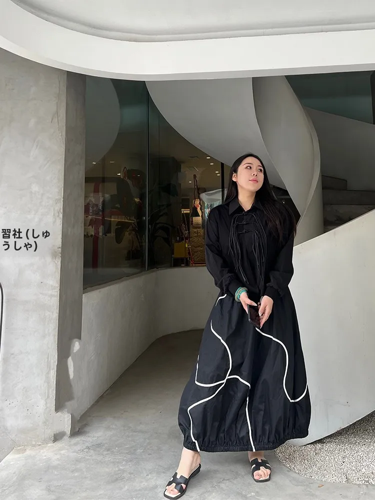 

Женская повседневная хлопковая юбка больших размеров, длинное летнее платье трапециевидной формы с высокой талией для полных дам