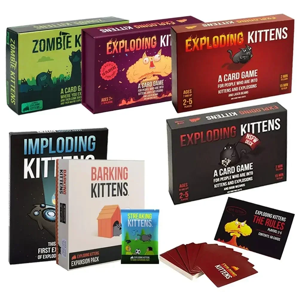 Kittens Card Game Original Edition NSFW Party Streaking Kittens Imploding Kittens Expansion Barking Kittens Bears