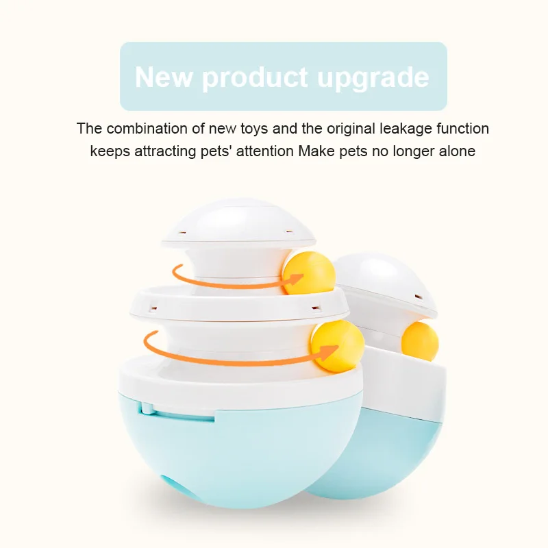 Funny Shaking Leakage Food Container Interactive Dog Cat Food Treat Ball Toy Pet  Puppy Slow Food Bowl Feeder Pet Tumbler Toys