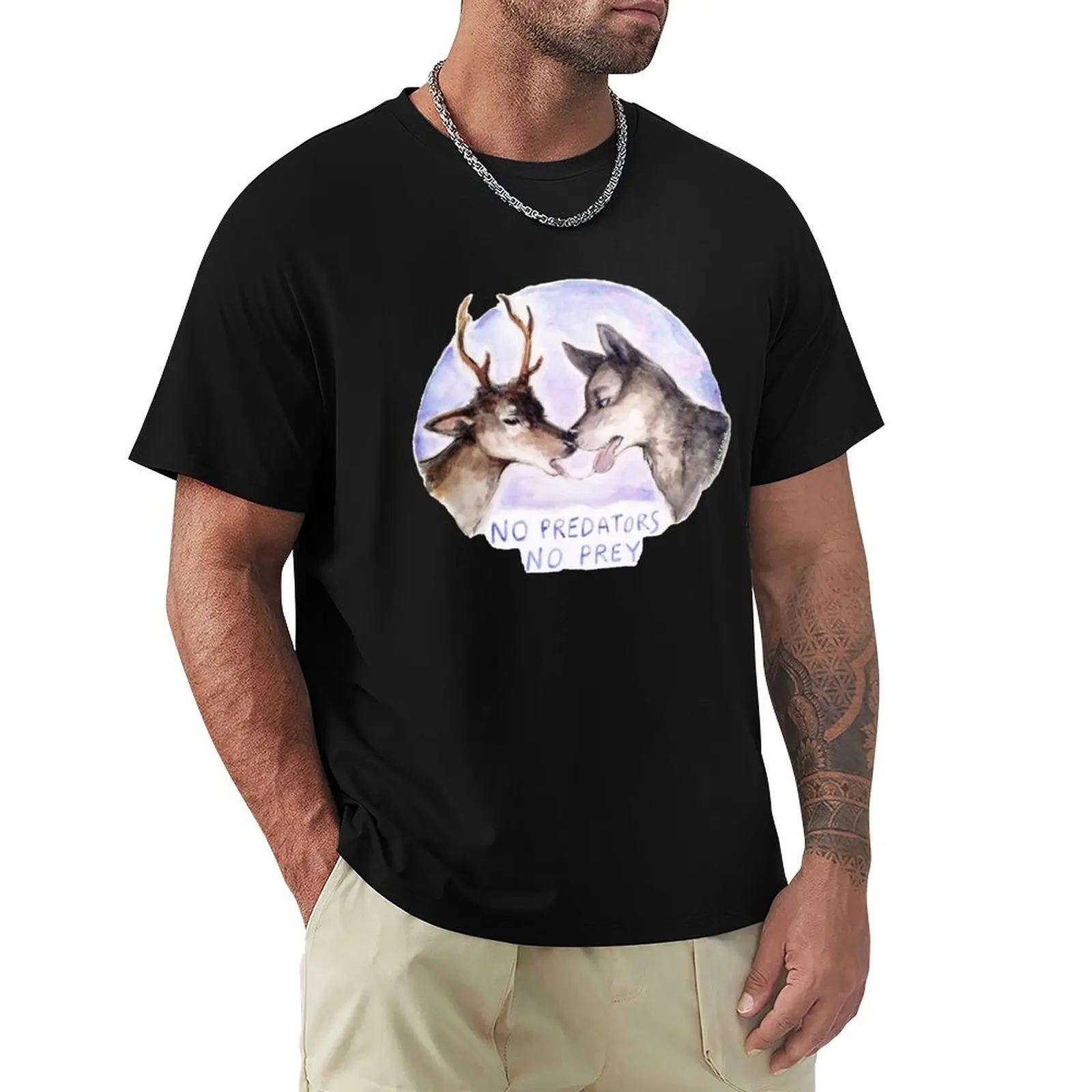 

NO PREDATORS NO PREY T-Shirt Personalized t-shirt fashion shirts kawaii clothes T-shirt men