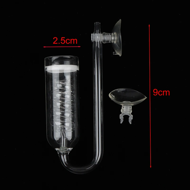 ตัวกระจาย CO2แบบเกลียวคาร์บอนไดออกไซด์เครื่องฉีดน้ำพร้อมถ้วยดูด