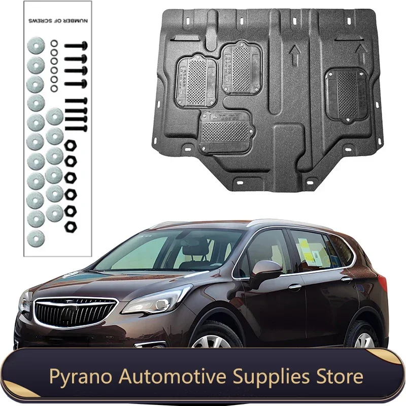 Car Accessories Black Under Engine Guard Mudguard Board Splash Shield Mud Fender Plate Panel For Buick ENVISION 2015-2022 2.0T