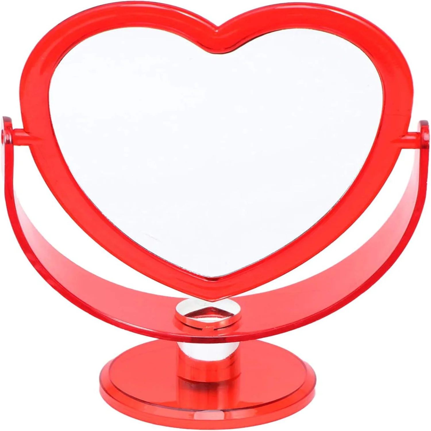 

Tabletop Heart Shaped Makeup Mirror Cosmetic Mirror Bedroom Mirror Vanity Mirror,Valentines Day Gift Table Decorations Supplies